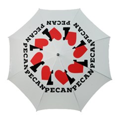 I Love Pecan Golf Umbrellas by ilovewhateva