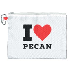 I Love Pecan Canvas Cosmetic Bag (xxl) by ilovewhateva