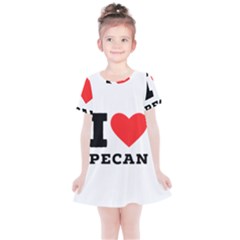 I Love Pecan Kids  Simple Cotton Dress by ilovewhateva