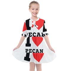 I Love Pecan Kids  All Frills Chiffon Dress by ilovewhateva