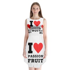 I Love Passion Fruit Sleeveless Chiffon Dress   by ilovewhateva