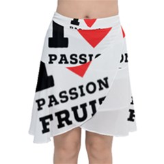 I Love Passion Fruit Chiffon Wrap Front Skirt by ilovewhateva