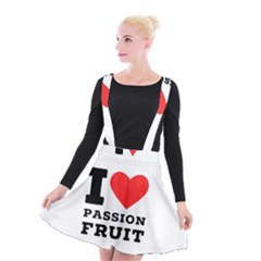 I Love Passion Fruit Suspender Skater Skirt by ilovewhateva