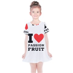 I Love Passion Fruit Kids  Simple Cotton Dress by ilovewhateva