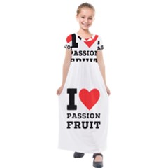 I Love Passion Fruit Kids  Short Sleeve Maxi Dress by ilovewhateva