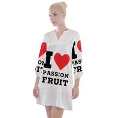 I Love Passion Fruit Open Neck Shift Dress by ilovewhateva