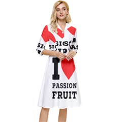 I Love Passion Fruit Classy Knee Length Dress by ilovewhateva