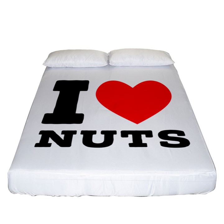 I love nuts Fitted Sheet (California King Size)