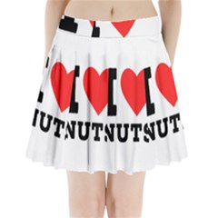 I Love Nuts Pleated Mini Skirt by ilovewhateva