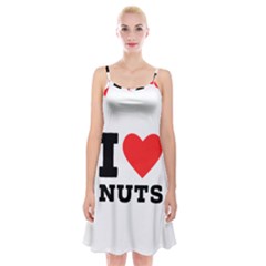 I Love Nuts Spaghetti Strap Velvet Dress by ilovewhateva