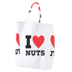 I Love Nuts Giant Grocery Tote by ilovewhateva