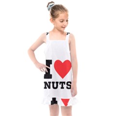 I Love Nuts Kids  Overall Dress by ilovewhateva