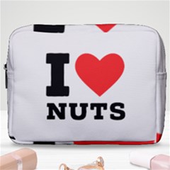 I Love Nuts Make Up Pouch (large) by ilovewhateva