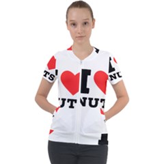 I Love Nuts Short Sleeve Zip Up Jacket by ilovewhateva