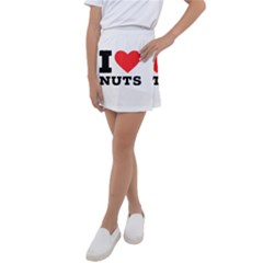 I Love Nuts Kids  Tennis Skirt by ilovewhateva