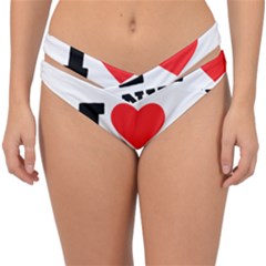 I Love Nuts Double Strap Halter Bikini Bottoms by ilovewhateva