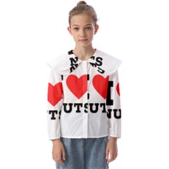 I Love Nuts Kids  Peter Pan Collar Blouse by ilovewhateva