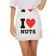 I Love Nuts Mini Front Wrap Skirt by ilovewhateva