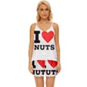 I love nuts V-Neck Satin Pajamas Set View1