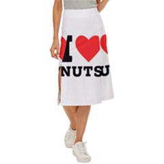 I Love Nuts Midi Panel Skirt by ilovewhateva