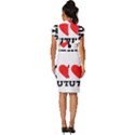 I love nuts Vintage Frill Sleeve V-Neck Bodycon Dress View4