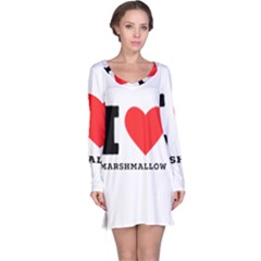 I Love Marshmallow  Long Sleeve Nightdress by ilovewhateva