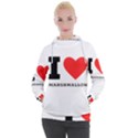 I love marshmallow  Women s Hooded Pullover View1