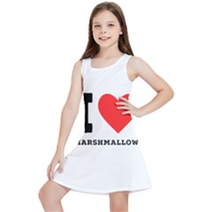 I Love Marshmallow  Kids  Lightweight Sleeveless Dress by ilovewhateva