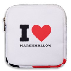 I Love Marshmallow  Mini Square Pouch by ilovewhateva