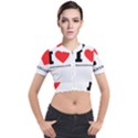 I love marshmallow  Short Sleeve Cropped Jacket View1