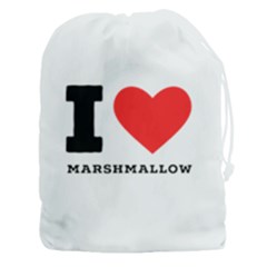 I Love Marshmallow  Drawstring Pouch (3xl) by ilovewhateva