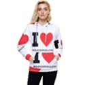 I love marshmallow  Women s Lightweight Drawstring Hoodie View1