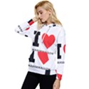 I love marshmallow  Women s Lightweight Drawstring Hoodie View2