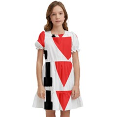 I Love Marshmallow  Kids  Puff Sleeved Dress by ilovewhateva