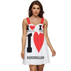 I Love Marshmallow  Ruffle Strap Babydoll Chiffon Dress by ilovewhateva