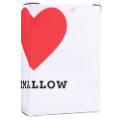 I Love Marshmallow  Playing Cards Single Design (rectangle) With Custom Box by ilovewhateva