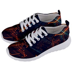 Abstract Colorful Circuit Men s Lightweight Sports Shoes by Bakwanart