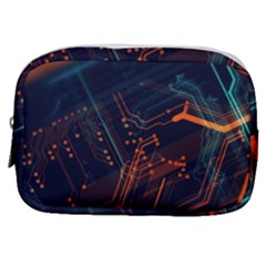 Abstract Colorful Circuit Make Up Pouch (small)