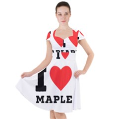 I Love Maple Cap Sleeve Midi Dress by ilovewhateva