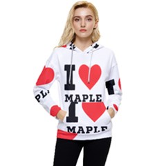 I Love Maple Women s Lightweight Drawstring Hoodie by ilovewhateva