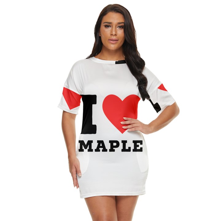 I love maple Just Threw It On Dress