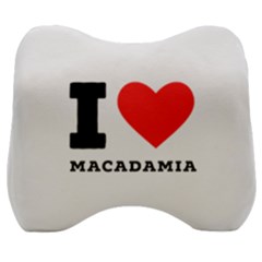 I Love Macadamia Velour Head Support Cushion by ilovewhateva