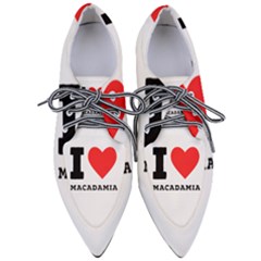 I Love Macadamia Pointed Oxford Shoes by ilovewhateva