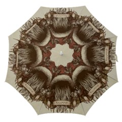 Christmas Dark Demon Evil Horror Krampus Straight Umbrellas by Bakwanart