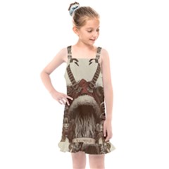 Christmas Dark Demon Evil Horror Krampus Kids  Overall Dress