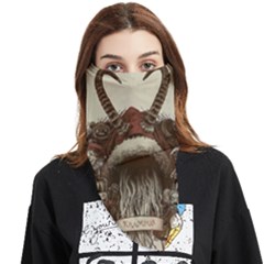 Christmas Dark Demon Evil Horror Krampus Face Covering Bandana (triangle)