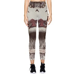 Christmas Dark Demon Evil Horror Krampus Pocket Leggings 