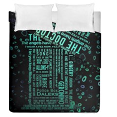 Tardis Doctor Who Technology Number Communication Duvet Cover Double Side (queen Size)