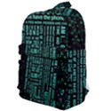 Tardis Doctor Who Technology Number Communication Classic Backpack View1