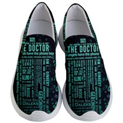 Tardis Doctor Who Technology Number Communication Women s Lightweight Slip Ons by Bakwanart